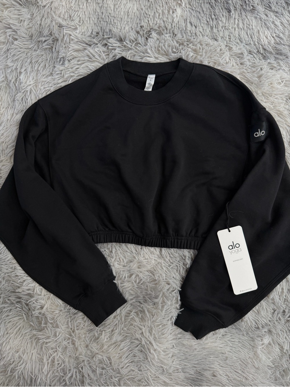 Small Alo Yoga Devotion Crew Neck Pullover NWT